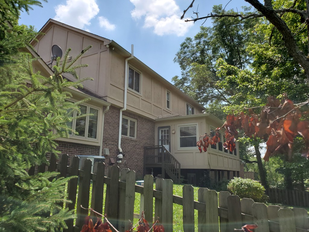 Home siding paint before