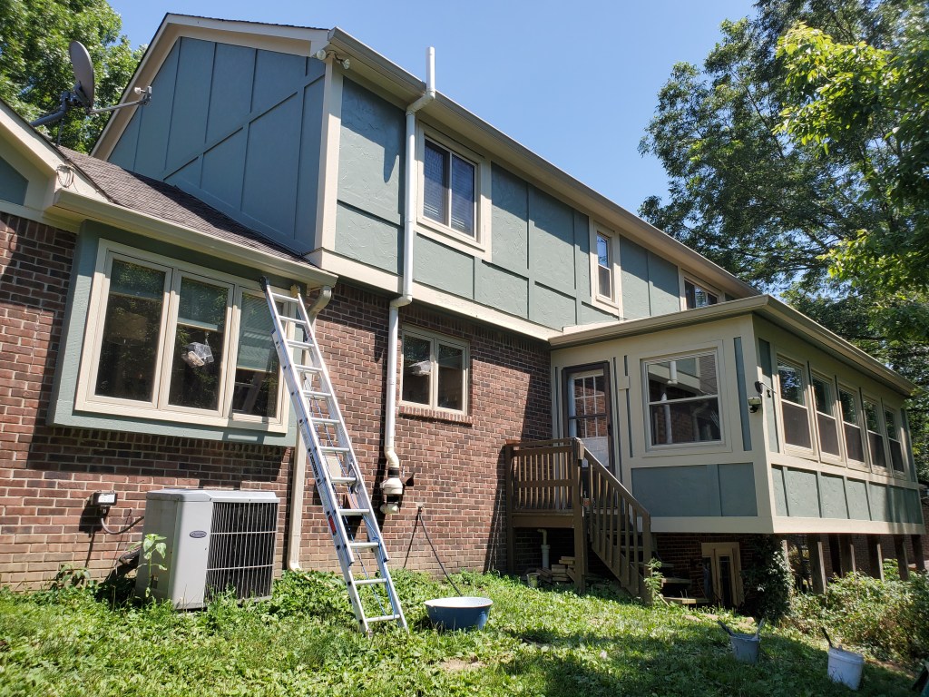 Home siding paint after