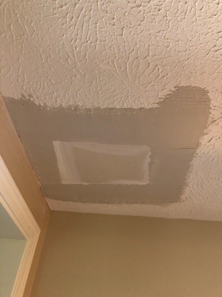 Drywall patched