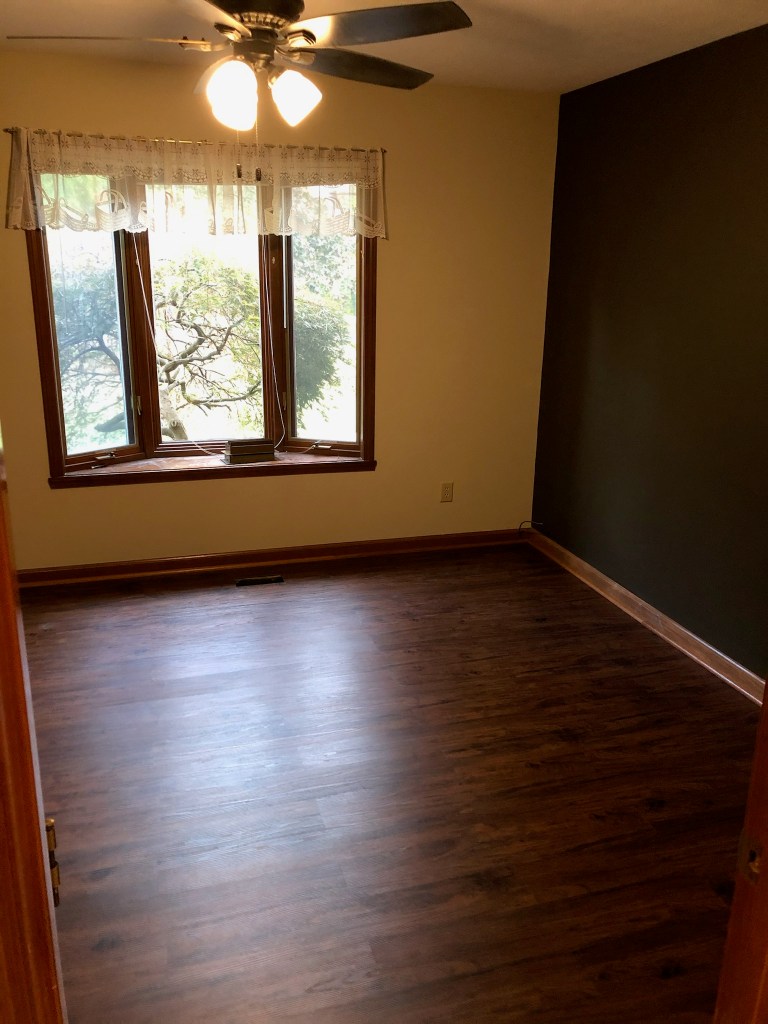 New flooring and paint after