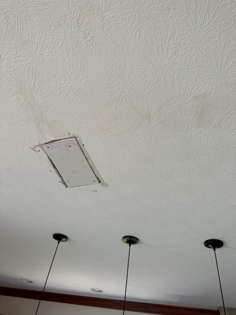 Drywall removed and patched
